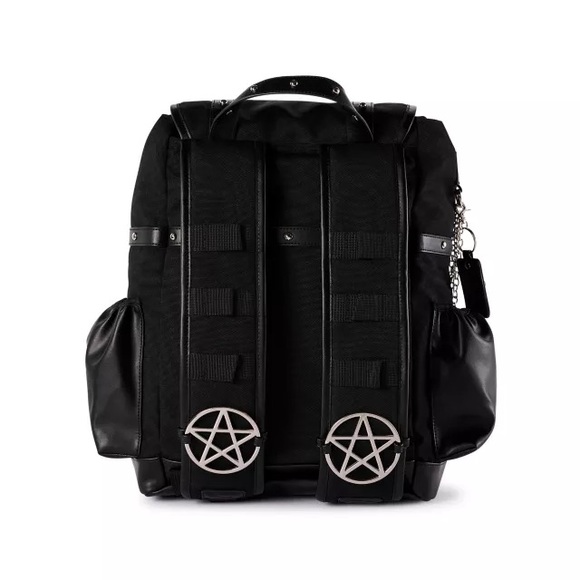 Spencer's Black Pentagram Backpack - Picture 3 of 7